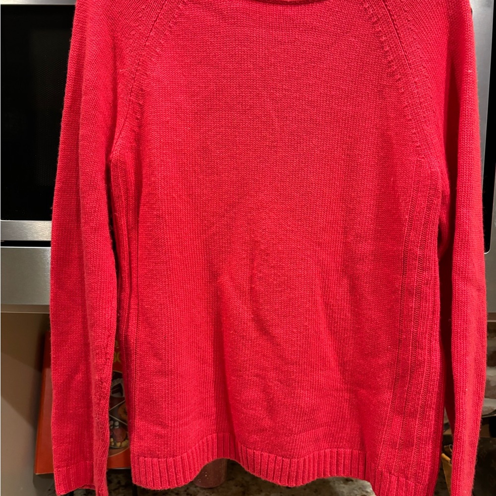 Size medium J Crew red sweater